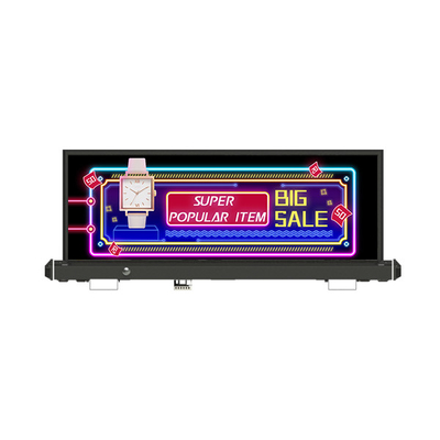 صفحه نمایش LED تبلیغاتی در فضای باز P2.5 صفحه نمایش LED سقف تاکسی ضد آب و هوا